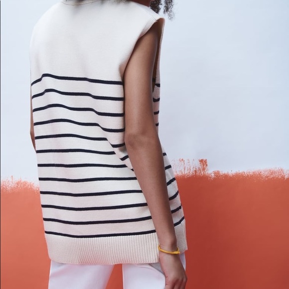 Zara striped knit vest - Picture 5 of 11